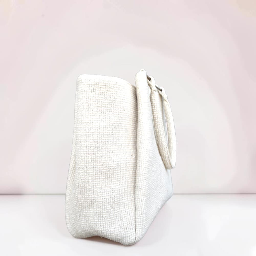 AV Minimalist Tote — Pearl White