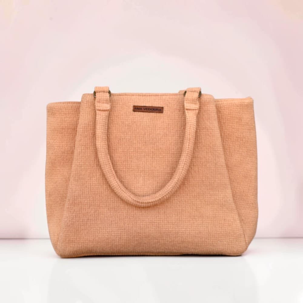AV Minimalist Tote — Soft Peach