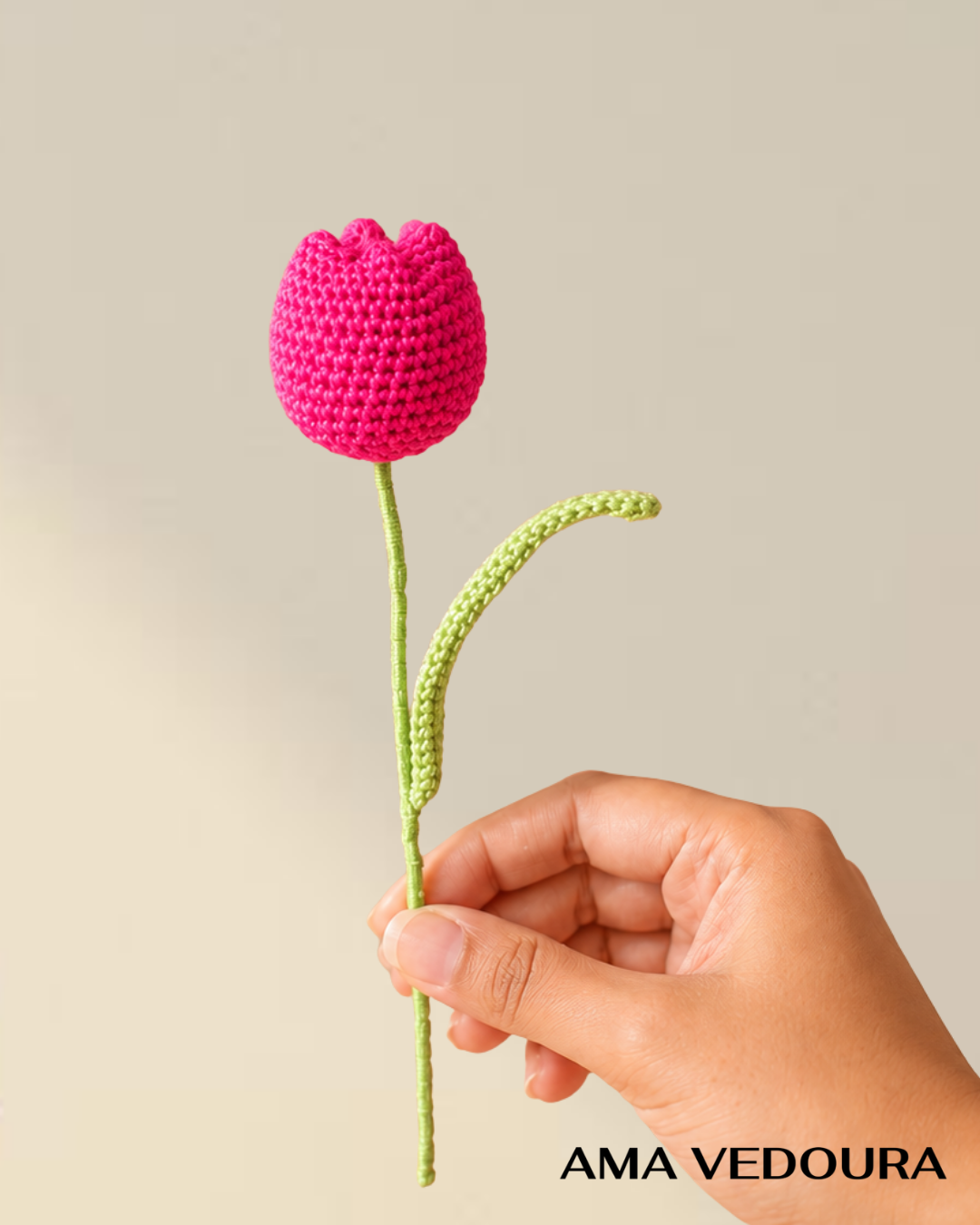 Handmade Crochet Tulip
