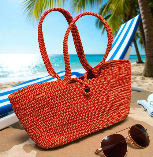 coral cove tote bag