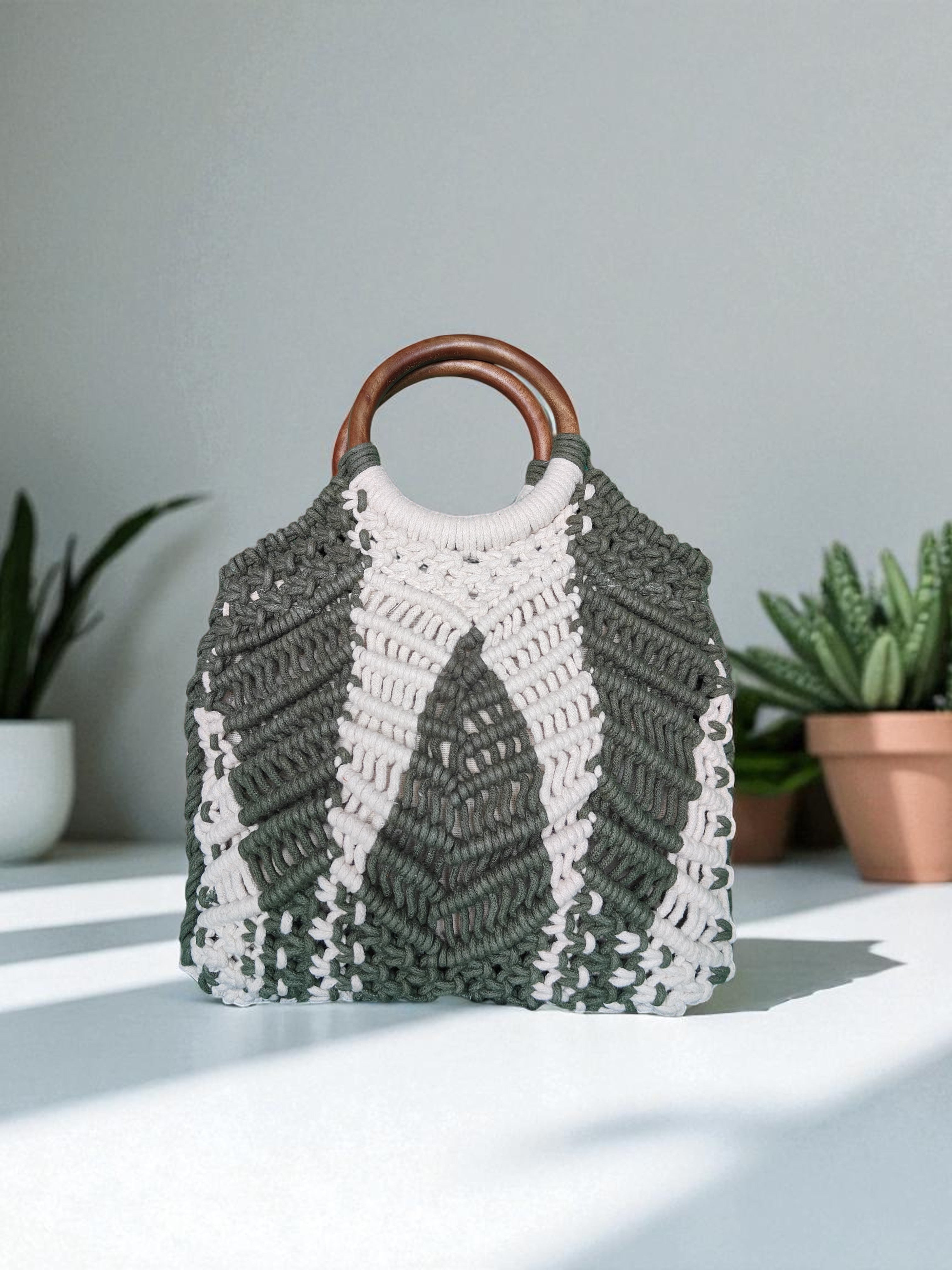 Forest Echo Crochet Handbags