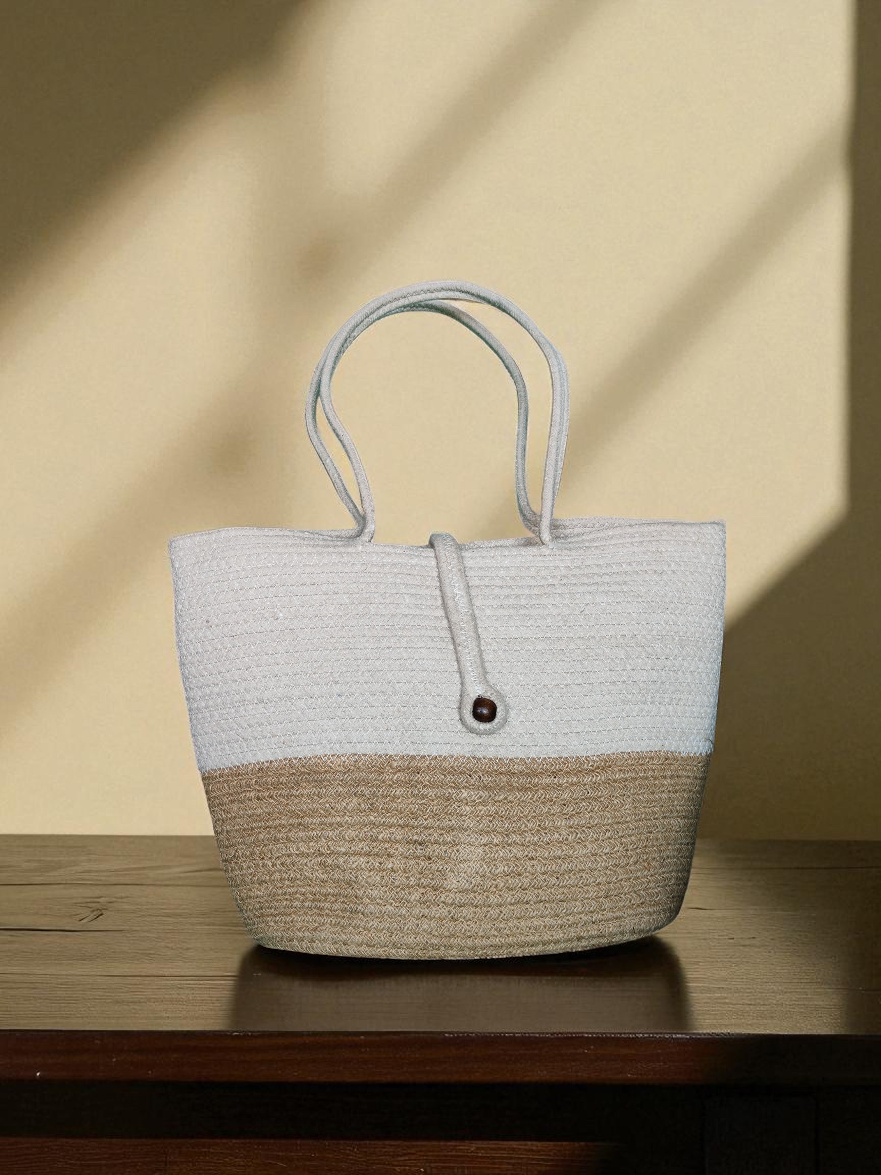 sandora calm jute handbag