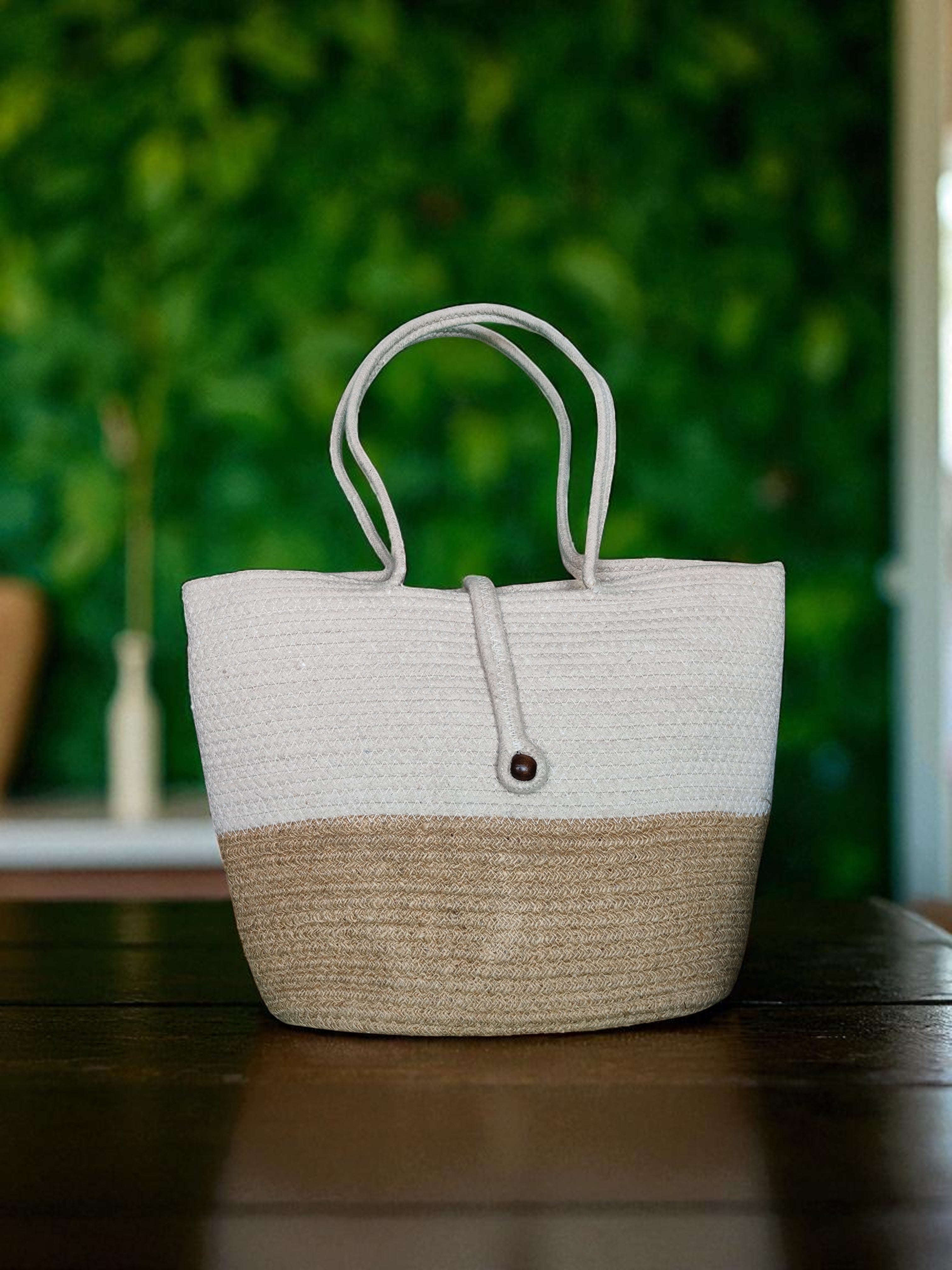 sandora calm jute handbag