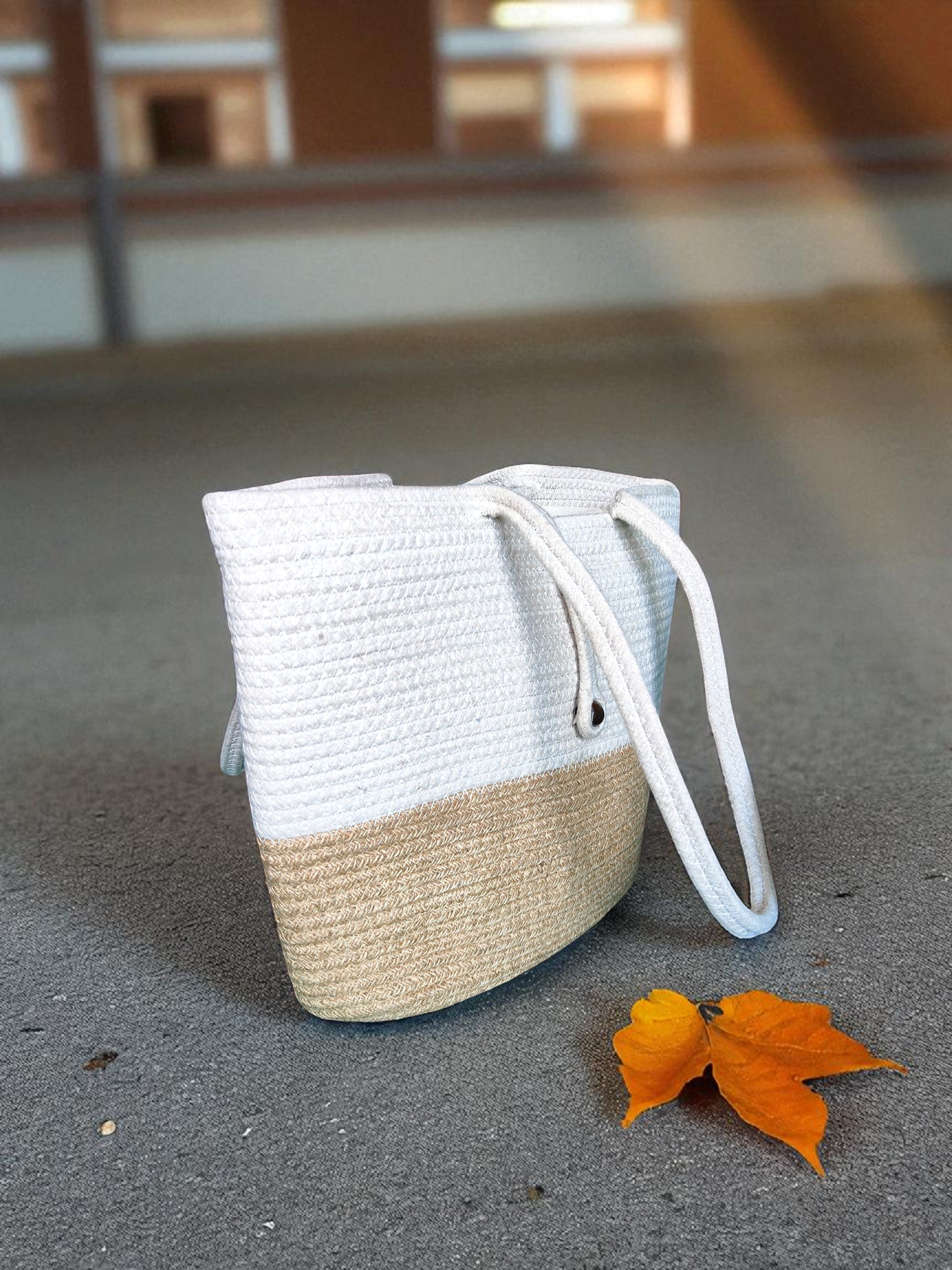 sandora calm jute handbag